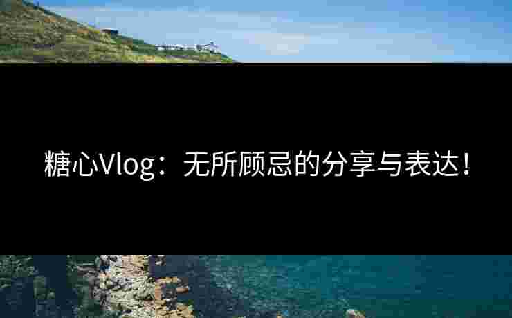 糖心Vlog：无所顾忌的分享与表达！